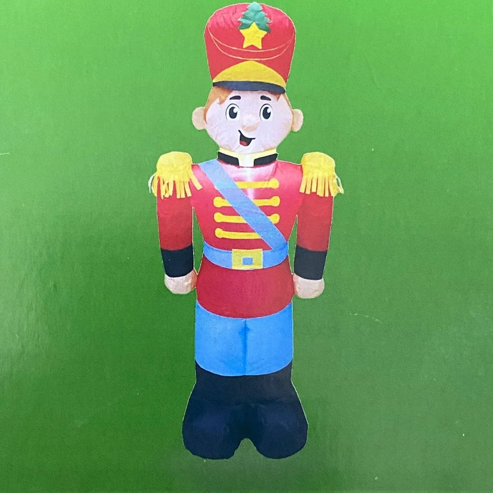 Enchanted Forest 4' LED Toy Soldier Inflatable Christmas Yard Decor 286-1927 NEW
